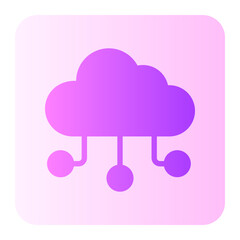 cloud computing gradient icon
