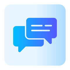 Fototapeta premium chat gradient icon