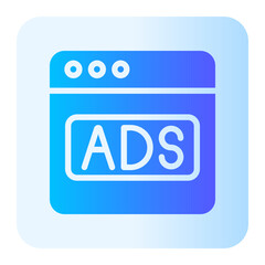 advertising gradient icon