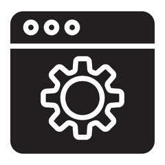 web services glyph icon