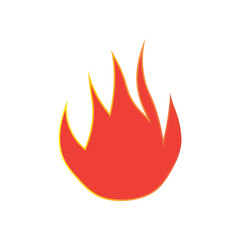 fire icon design template vector