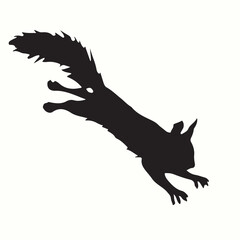 Marten silhouettes and icons. Black flat color simple elegant Marten animal vector and illustration.