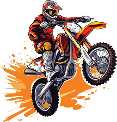 Estores personalizados con tu foto man ride motocross for t shirt design