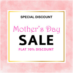 mother day sale poster design stock illustration