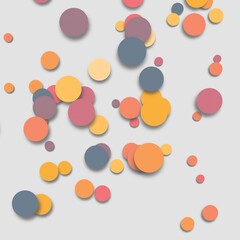 Brutalist abstract geometric shapes, contemporary figure star oval spiral flower and other primitive elements, colorful abstract background with geometric elements