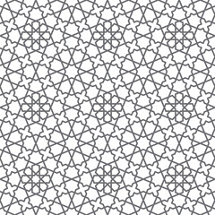 Seamless geometric pattern. Vector decorative ornamental pattern. Abstract background. Morocco Seamless pattern. Traditional Islamic Design. Mosque decoration element.