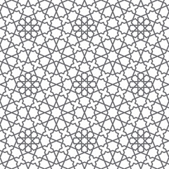 Seamless geometric pattern. Vector decorative ornamental pattern. Abstract background. Morocco Seamless pattern. Traditional Islamic Design. Mosque decoration element.
