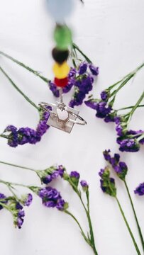 lavender flowers and lavender, rituals, stones, crystals, flower, flowers, lavender, purple, table, decoration, nature, plant, wedding, bouquet, lilac, herb, spring, beauty, blossom, bunch, pink, viol
