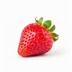 Red strawberry isolated. Illustration AI Generative.
