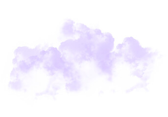 Cutout clean white cloud transparent backgrounds special effect 3d illustration