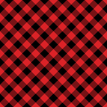 Tartan Plaid Pattern Background Set. Seamless Check Plaid Graphic In Red & Black,White And Off White For Scarf, Flannel Shirt, Blanket, Throw, Duvet Cover, Ruby Buffelo ,plaid Pattern Design,check Pat