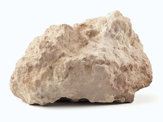 Rock isolated on white background.