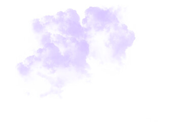Cutout clean white cloud transparent backgrounds special effect 3d illustration