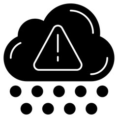 Vector design of weather alert, flat icon
