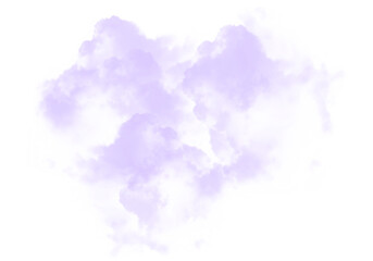Cutout clean white cloud transparent backgrounds special effect 3d illustration
