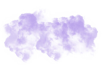 Naklejka premium Cutout clean white cloud transparent backgrounds special effect 3d illustration