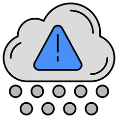 Vector design of weather alert, flat icon