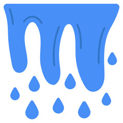 Trendy vector design of melting 