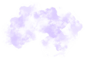 Cutout clean white cloud transparent backgrounds special effect 3d illustration