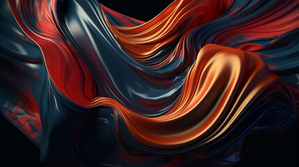 Abstract Background. Silk Waves. Colorful. Generative AI. #23