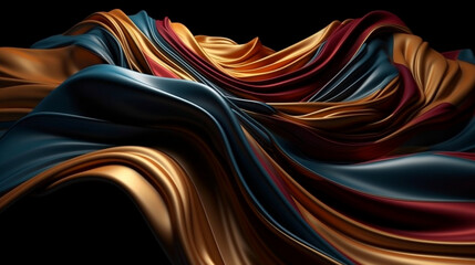 Abstract Background. Silk Waves. Colorful. Generative AI. #25
