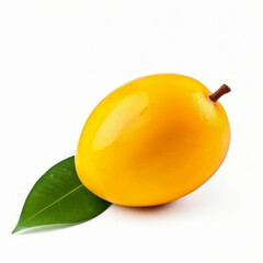 Yellow ripe mango. Illustration AI Generative.