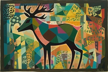 Obraz premium Beautiful abstract painting, image created with generative ai