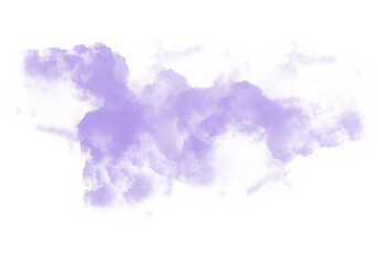 Cutout clean white cloud transparent backgrounds special effect 3d illustration