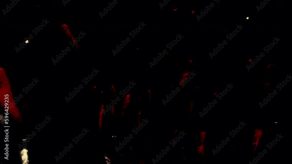 Aufkleber moving dark stream with dots and lines. motion. flashing moving dots and lines in stream. black back