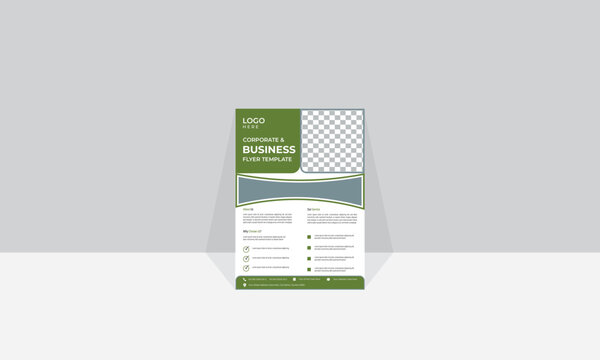 Business Flyer Design Template Graphic
