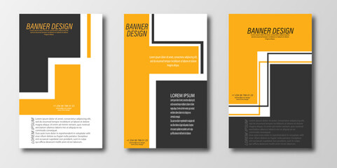 Abstract design template for a banner, poster, or flyer