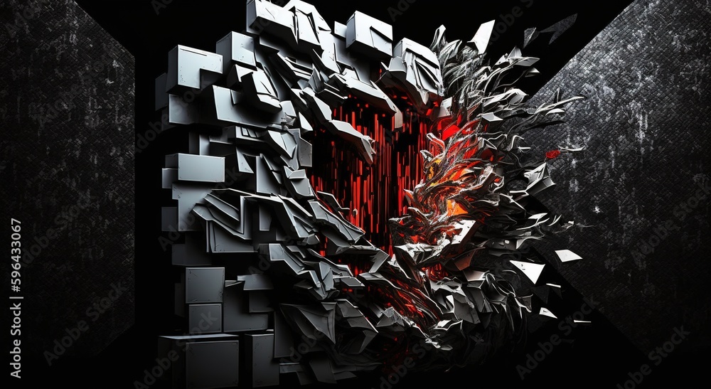Poster futuristic data flow, data transfer technology. cyberpunk, big data and cybersecurity. cyberspace, b