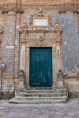 Fototapeta na wymiar Church of San Bartolomeo in Galatone, province of Lecce, Puglia. Italy