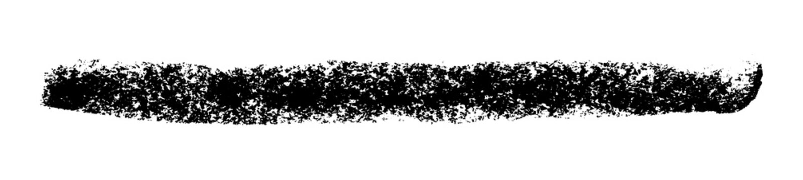 Hand painted grunge brush stroke, hand drawn with charcoal. Banner, divider or background, png clipart isolated on transparent background