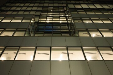 looking up of building in the city