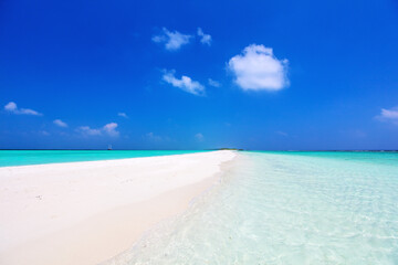 Stunning tropical beach at Maldives