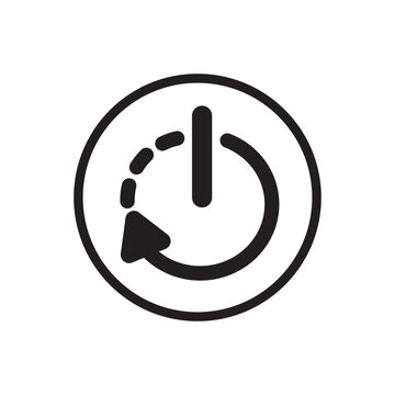 re start icon  re start button power button re start symbol