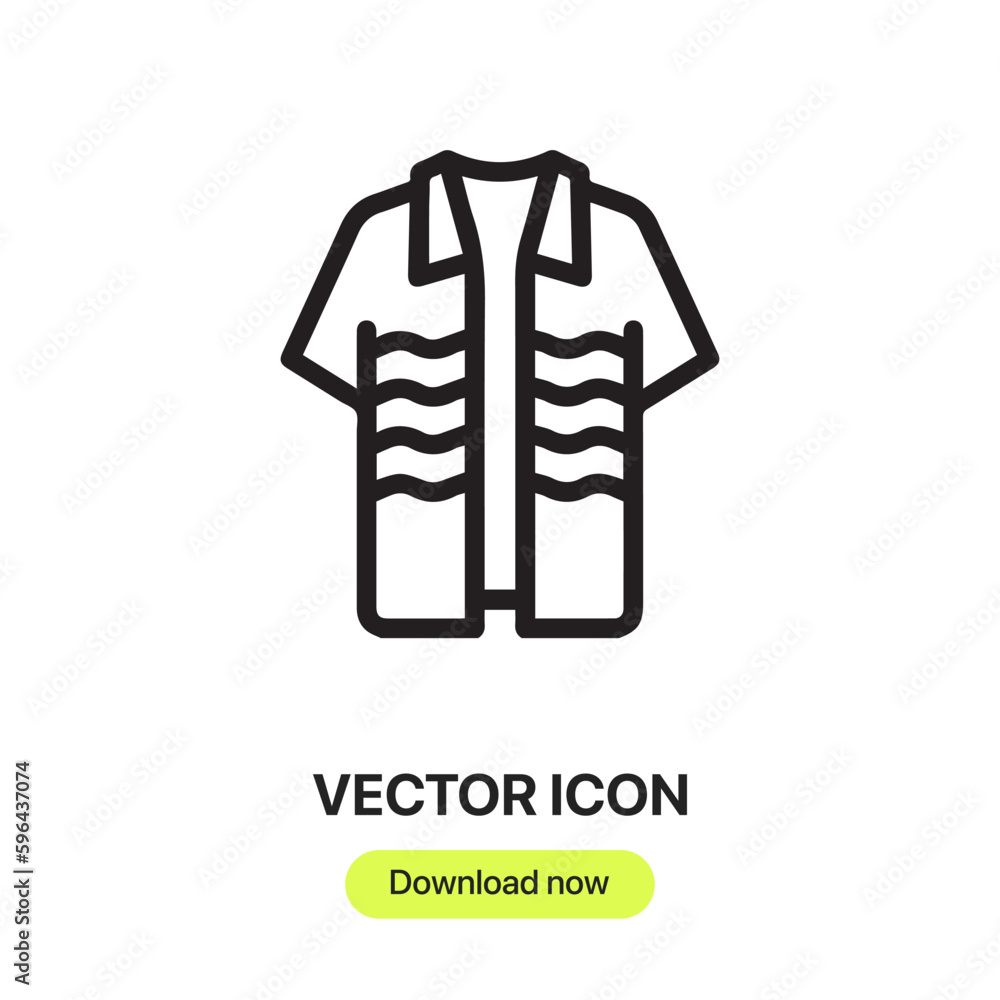 Poster shirt icon vector. linear style sign for mobile concept and web design. shirt symbol illustration. p