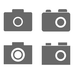 Set of cameras. Vector icons