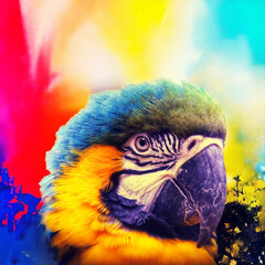 Macaw art