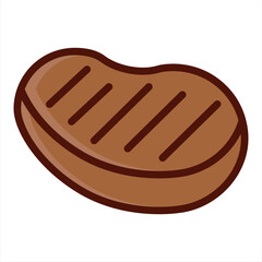 Biftek, T-Bone. Biftek silueti, metin ile poster - İllüstrasyon
Biftek, Et, Mangal Izgarası, Vektör, Barbekü,Icon