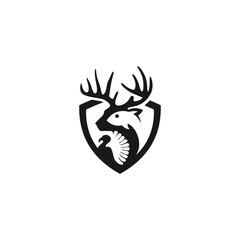 hunting minimalist logo design