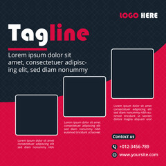 Modern design template for social media post