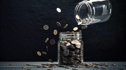 Managing Coins Spilling Out, Jar Overflow