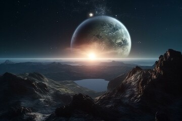 Fototapeta na wymiar Stunning celestial scene with diverse elements from NASA. Generative AI