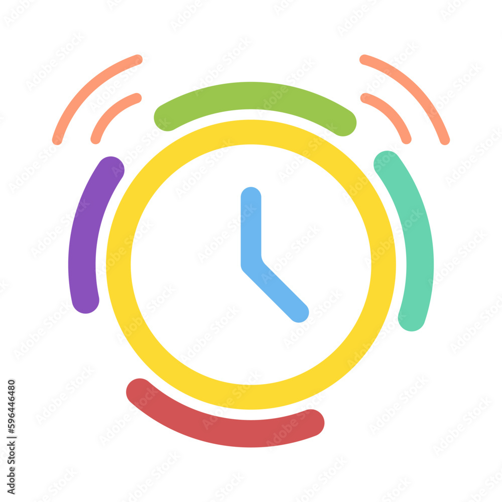 Poster stopwatch abstract vector icon. color clock vector. modern stylish vector timer icon. web icon for d