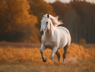Fototapeta na wymiar horse in the field (Generative AI)