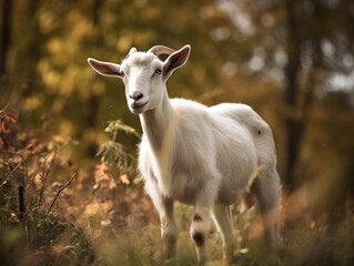 Obraz premium goat on pasture (Generative AI)