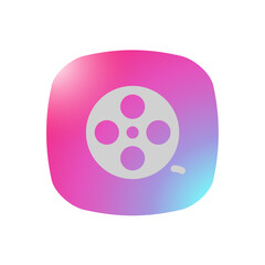 Fototapeta premium Film Reel - Pictogram (icon) 