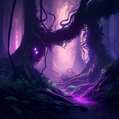 Lavender forest